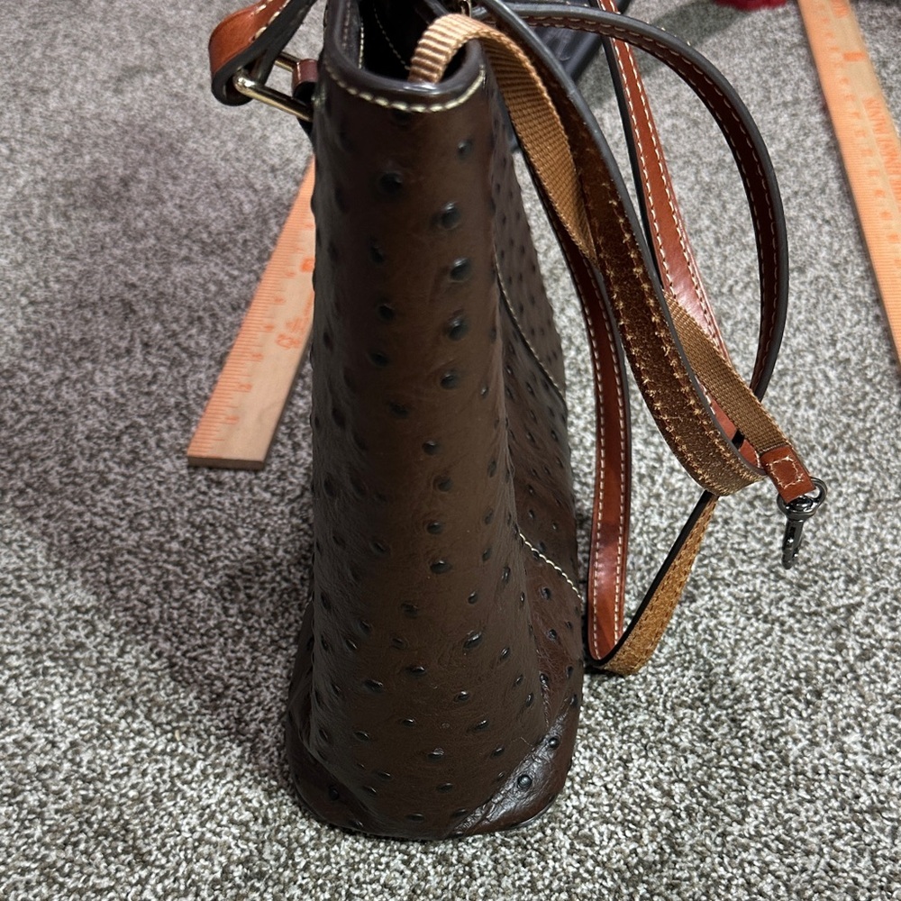Dooney & Bourke Ostrich Small Lexington tote bag. - Picture 6 of 13